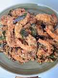 Udang goreng gandum bumbu telur asin (salted egg shrimp with oat)