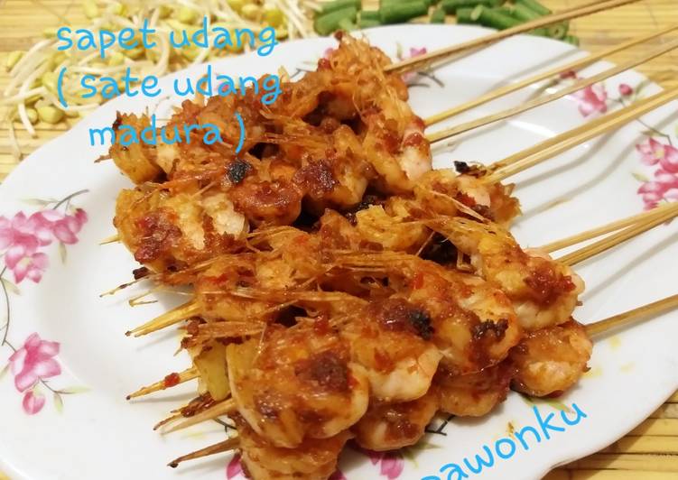 Resep 102.Sapet Udang (sate udang madura) yang Lezat Sekali