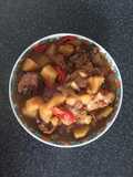 Potato stew chicken