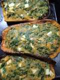 Calabaza con espinacas y queso