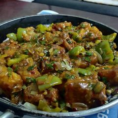 A picture of Paneer pan manchurian.