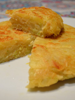 Una foto de Tortilla de patatas vegana
