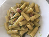 Tortiglioni di kamut asparagi e pancetta affumicata