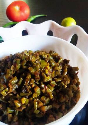 લીલી ચોળી નું શાક રેસીપી મુખ્ય ફોટો