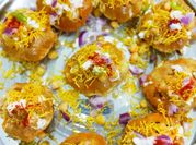 A picture of pani puri aloo