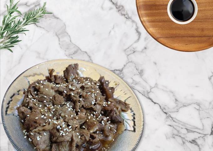 Bagaimana Menyiapkan Beef slice yakiniku yang Enak Banget