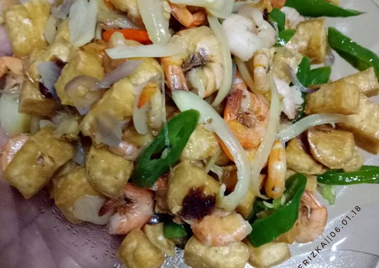 Resep Tahu tumis udang #BikinRamadanBerkesan, Lezat