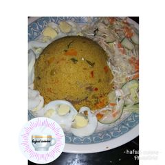 A picture of Couscous jollof.