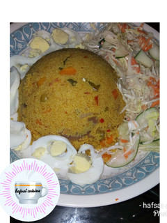 A picture of Couscous jollof.
