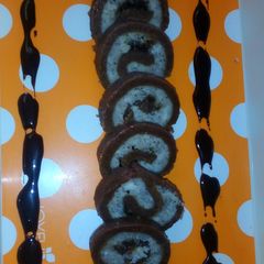 A picture of Nariyal Swiss Roll.