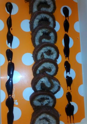 A picture of Nariyal Swiss Roll.