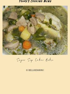Foto resep Sayur Sop Ceker Bakso