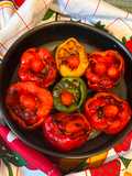 Peperoni ripieni di carne macinata