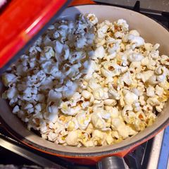 A picture of Salted Olive Oil Popcorn.