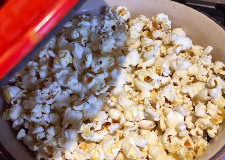 Recipe of Perfect Salted Olive Oil Popcorn
