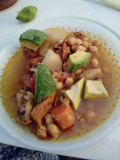 Una foto de Potaje de garbanzos. g.que