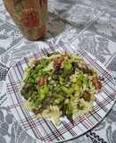Ensalada vegana express 🥗 -con lo que había en la heladera - :)