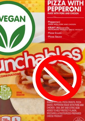 A picture of Vegan Lunchable Pizza (Adults).