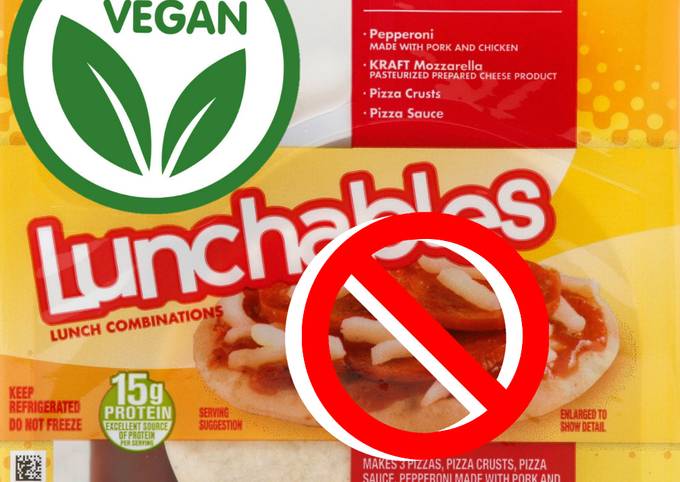 Steps to Make Perfect Vegan Lunchable Pizza (Adults)