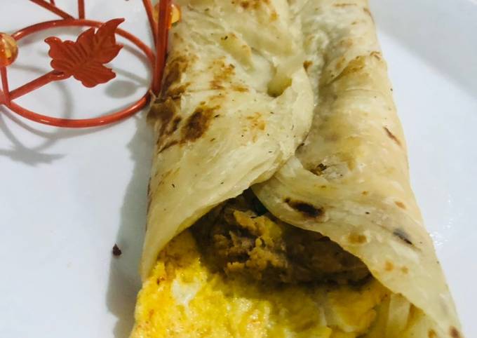 Ande wala shami kabab roll paratha Recipe by Annies_book - Cookpad