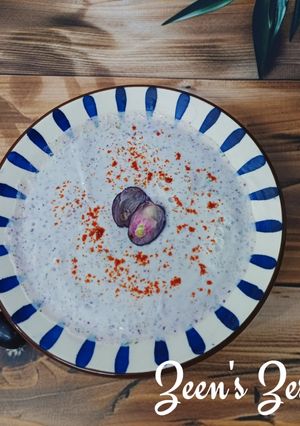 A picture of Jamun Raita.