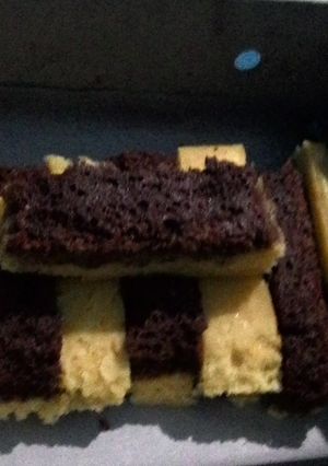 Foto resep cake kukus lapis coklat keju