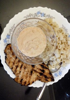 صورة لوصفة مكرونة بصوص ولا اسهل