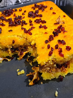 عکسی از دستور ته چین مرغ و بادمجان🍆🍗