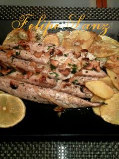 Una foto de Filetes caballa al horno