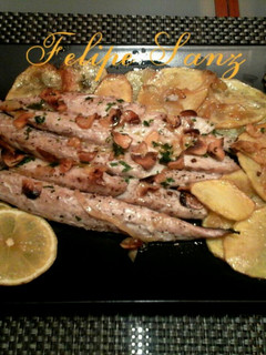 Una foto de Filetes caballa al horno