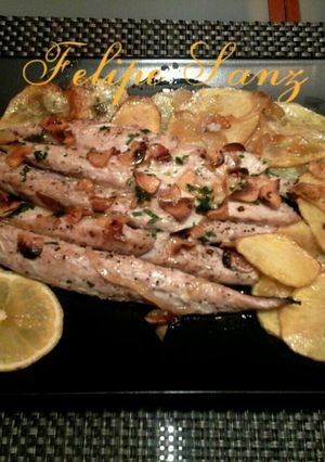 Una foto de Filetes caballa al horno
