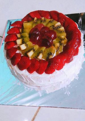 Foto resep Fruity steamed cake