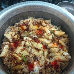 A picture of Mutton pulav.