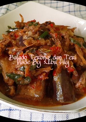 Foto resep 33. Balado Terong dan Ikan Teri ala Ibu Lily