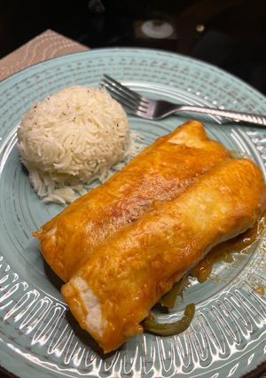 A picture of 🫔 Vegetarian enchiladas 🫔.