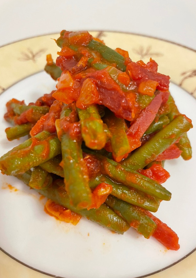 Una foto de Judías Verdes con Jamón Serrano