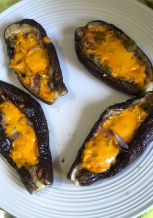 Una foto de Berenjena 🍆 Rellena