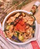 Nui Nơ Xào Gà Vị Tandoori & Rau Củ