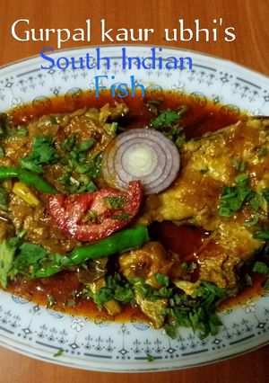 A picture of South indian fish 🐠 curry.