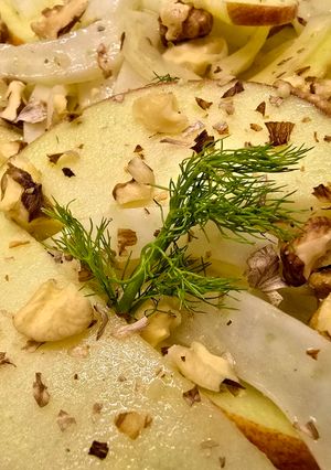 Édesköményes, almás saláta recept fotója