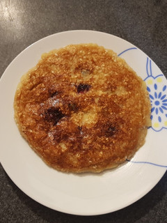 Una foto de Panqueque de manzana y arándanos sin harina