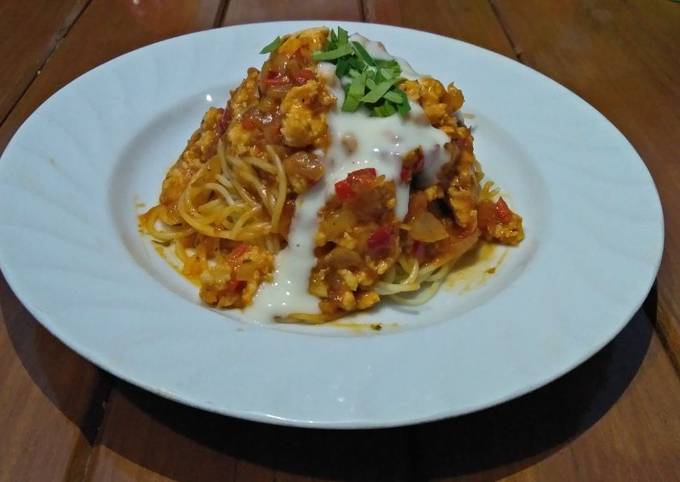Resep: Spaghetti with sauce bolognaise Enak