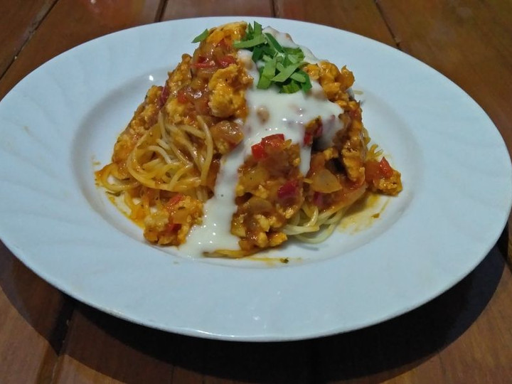 Resep: Spaghetti with sauce bolognaise Enak