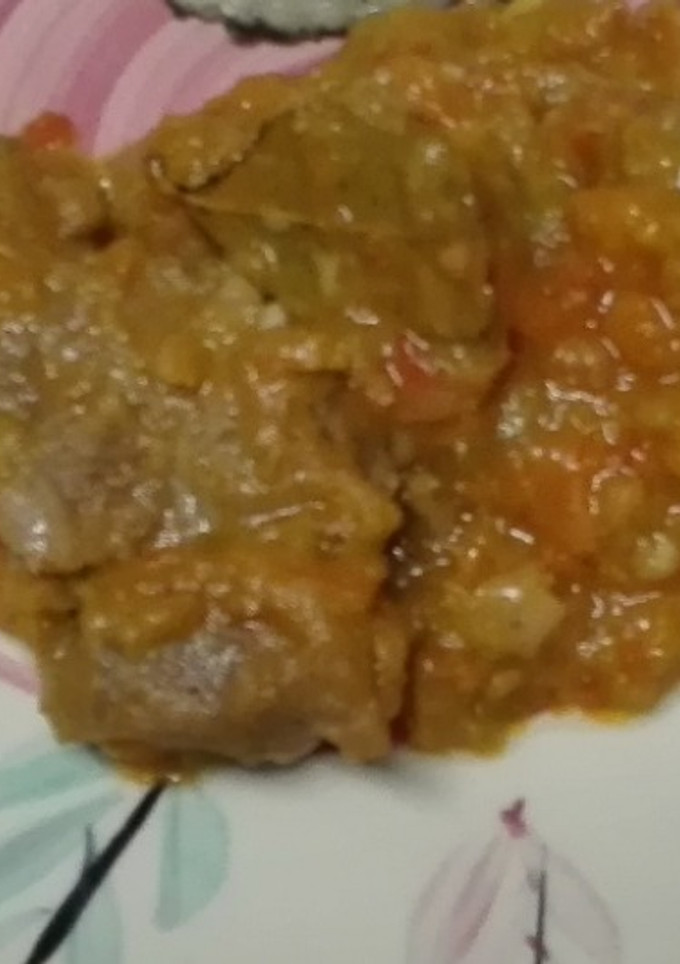 Una foto de Carrillada de cerdo con verduras. Thermomix