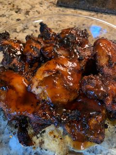 A picture of Coffee Rub Barbecue Chicken Thighs.