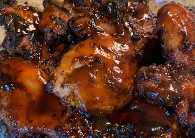Coffee Rub Barbecue Chicken Thighs