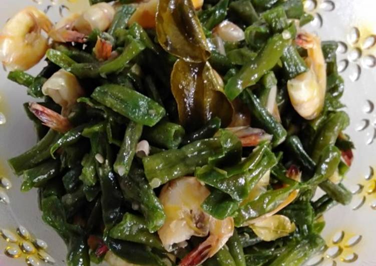 Tumis Kacang Panjang dan Udang
