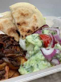Laskagombás gyros recept fotója