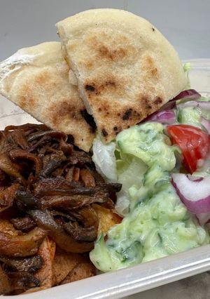 Laskagombás gyros recept fotója
