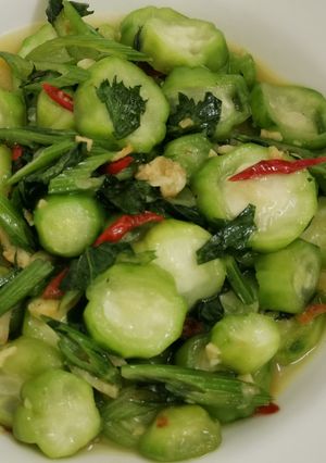 Foto resep Gambas cah seledri bawang putih